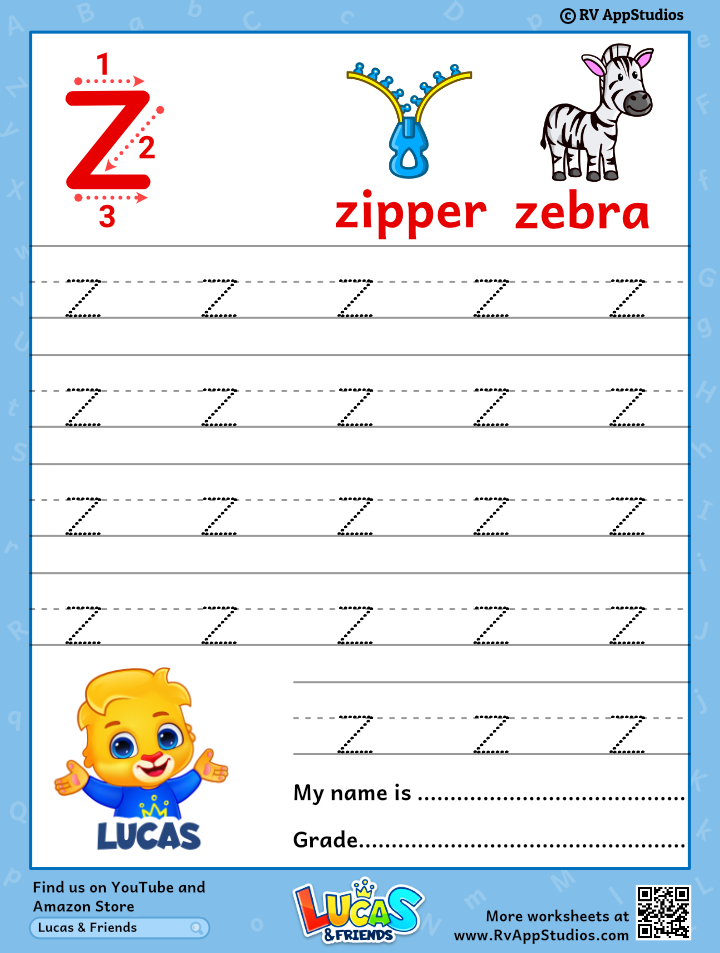 lowercase letter z tracing worksheets trace small letter z worksheet