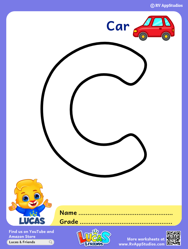 Letter C Coloring Pages - Alphabet C Coloring Pages