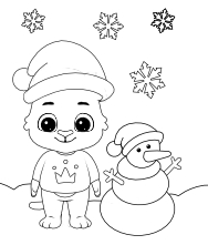 Holiday Fun coloring pages for kids