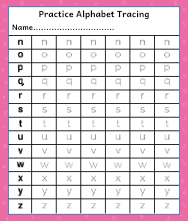 alphabet tracing worksheets a z free printable 1